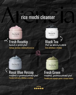 ✨ Arencia Rice Mochi Cleanser – jemné, ale účinné čištění pleti inspirované japonským mochi. Každý z těchto cleanserů...